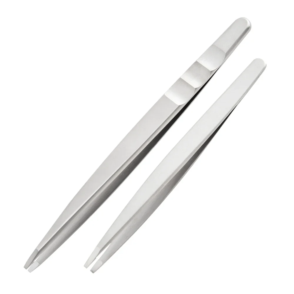 1 Stück hochpräzise professionelle Präzisions-Augenbrauenpinzette aus Edelstahl – präziser Haar- und False-Lash-Plucker mit Komfortgriff