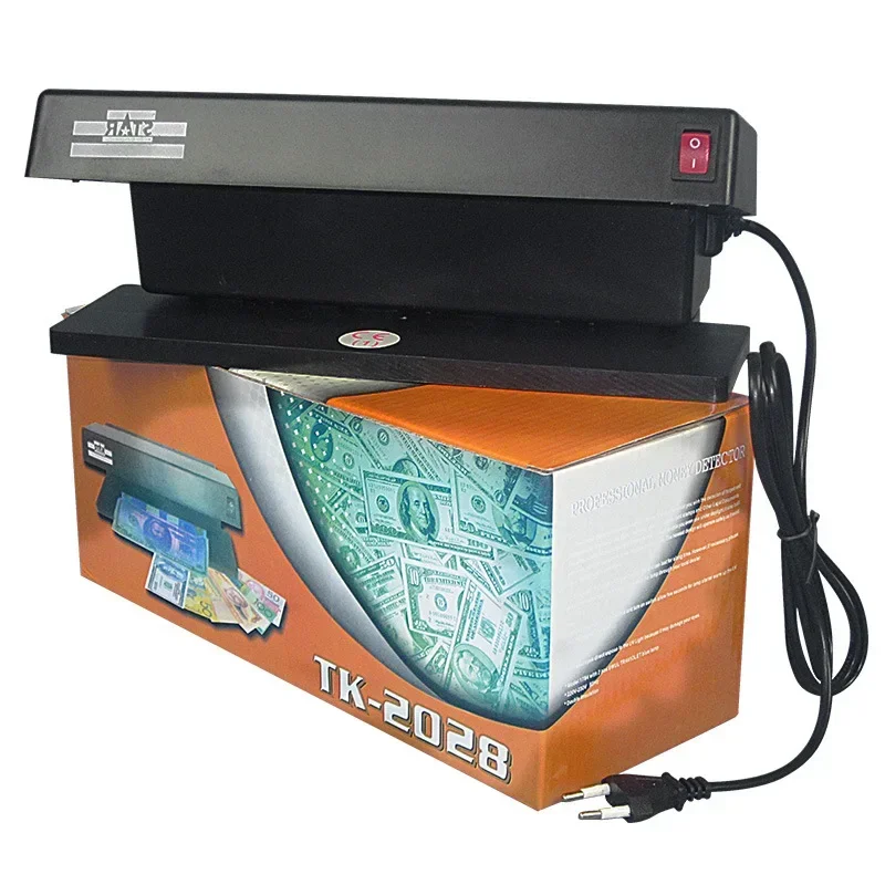 Upgrade TK-2028 Ultraviolet Detector Lamp Desktop Counterfeit Detector 32W High Power Double Tube Euro Dollar Fluorescence Effec