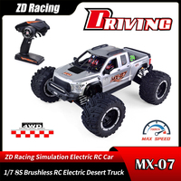 ZD Racing MX07 MX-07 1/7 4WD 8S Brushless MONSTER TRUCK Buggy Off-Road RC Electric 80km/h High-Speed Racing Remote Control Car