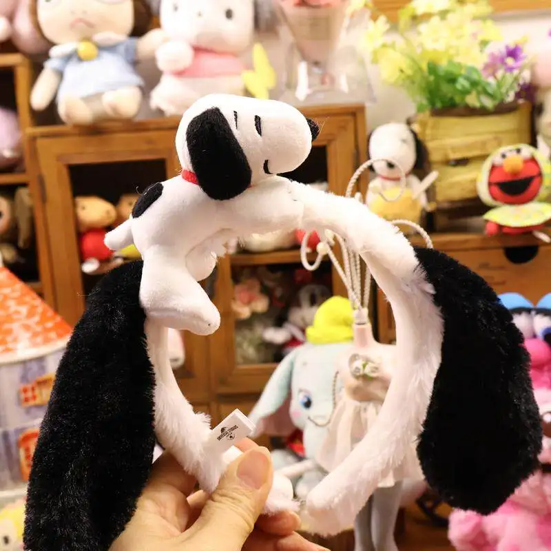 

Authentic USJ Snoopy Cute Lying Down Dog High-Quality Large Bow Headband Gift for Girlfriend Birthday Gift