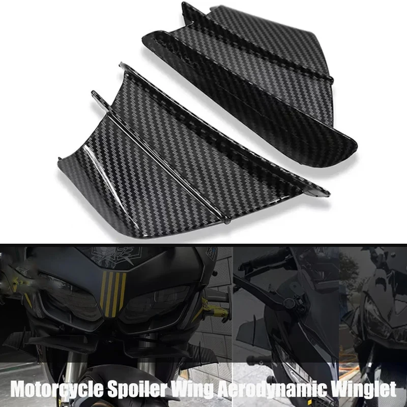

Motorcycle For Yamaha YZF R1 R6 R25 R7 R3 Kawasaki Ninja H2 H2R For BMW S1000RR ABS Winglet Aerodynamic Side Wing Fin Spoiler