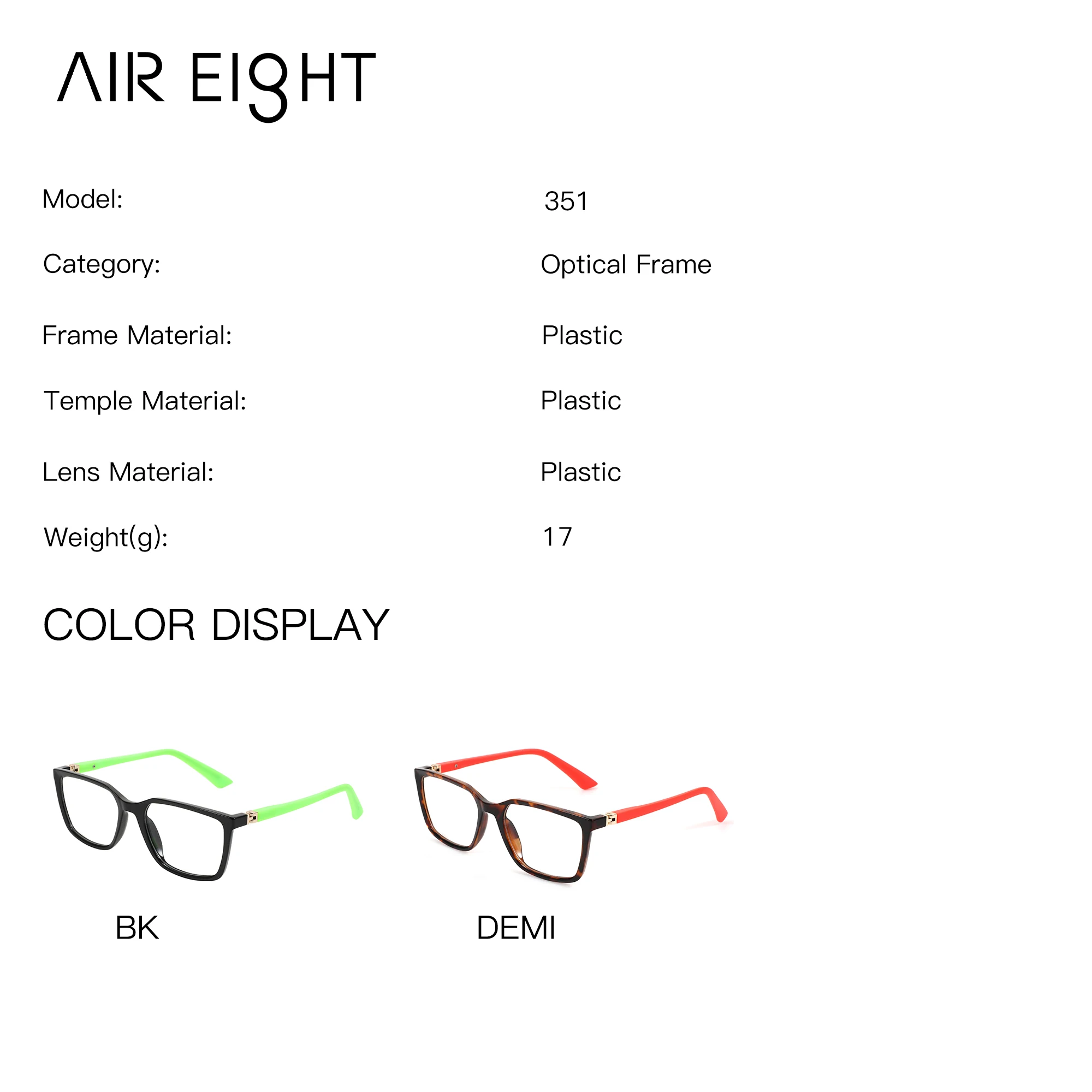AIREIGHT XS Size Rectangle Myopia Glasses with Prescription For Men High Quality Vision Progressive Eyeglasses for Sight
