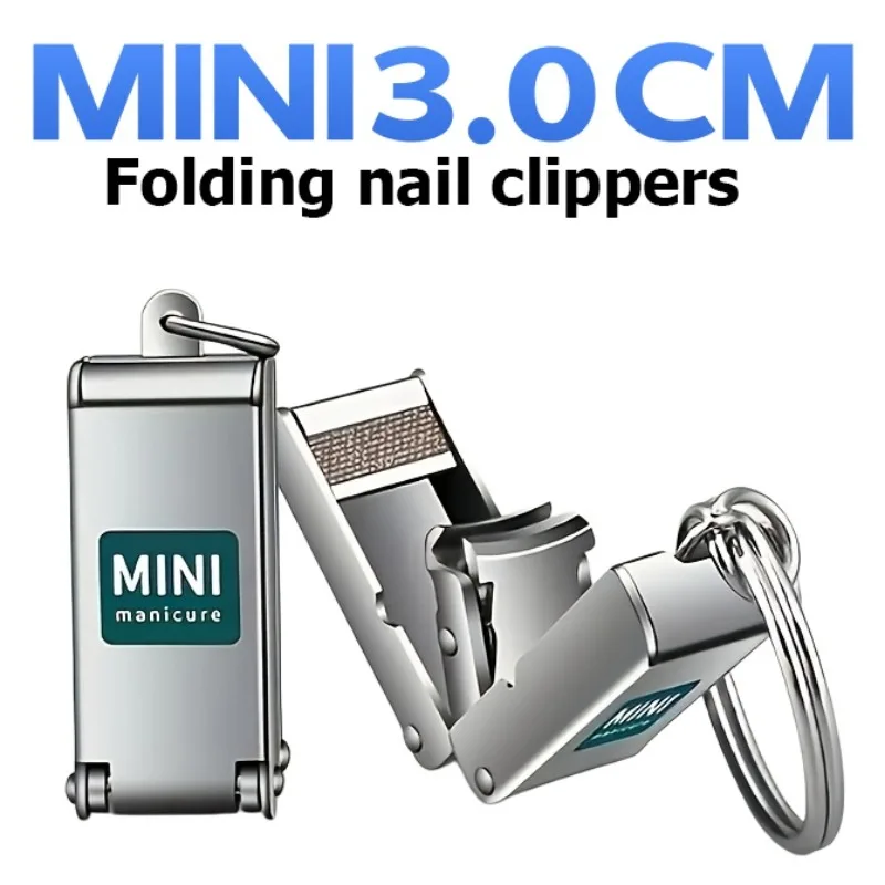 1 Unidade Cortador de Unhas Mini de Aço Inoxidável de Alta Precisão com Forte Aderência para Uso em Manicure e Pedicure