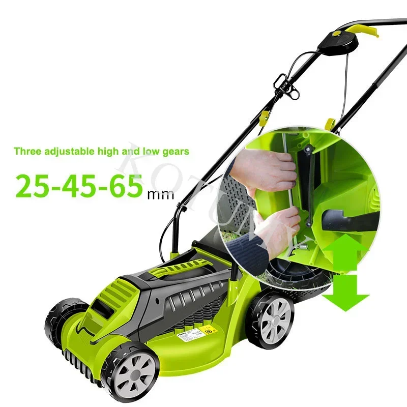 Electric Lawn Mower 3600RPM Multifunctional Grass Trimmer Household Portable Cutter Adjustable Garden Trimming Machine