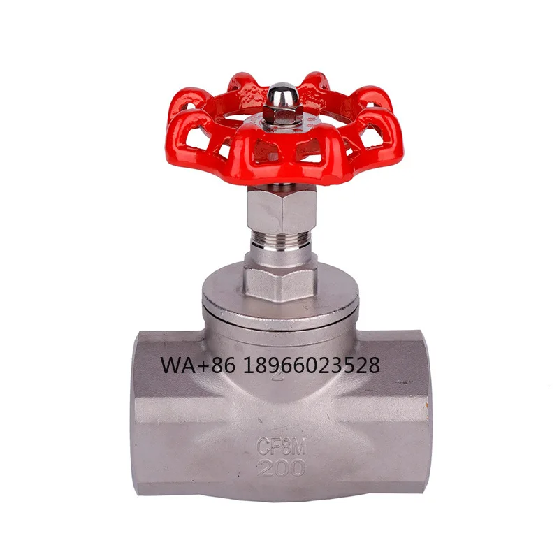 Stainless Steel Thread Globe Valve High Temperature High Pressure Threaded Stainless Steel Globe Valve Water Switch Thread