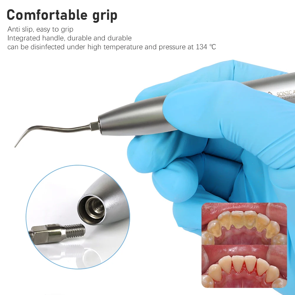 Dental Air Scaler Handpiece Sonic Scaling Integrated Spray Hygienist AS2000 Fit for Coulpler