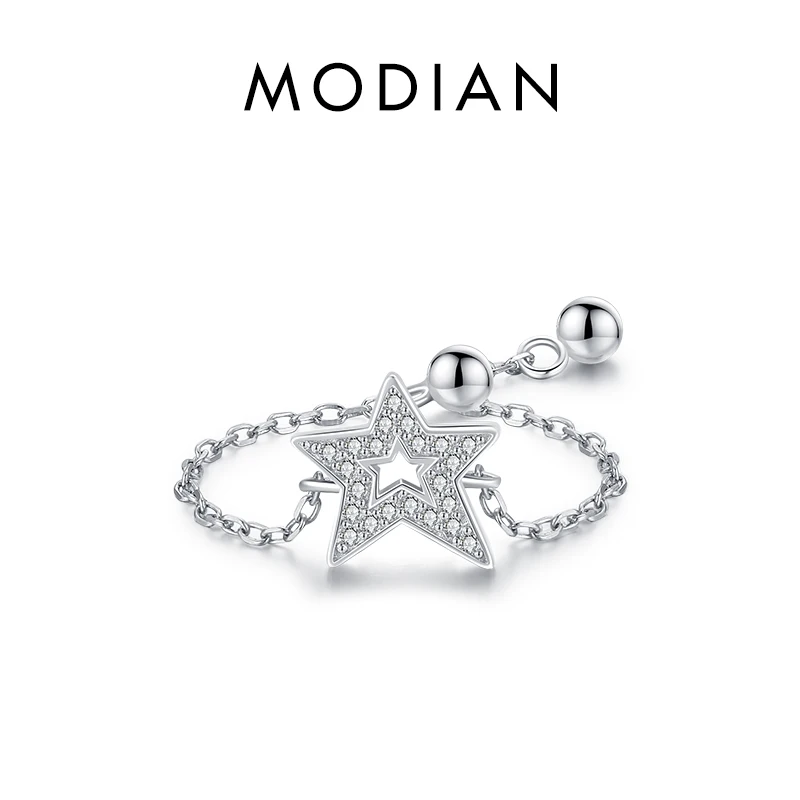 Women's 925 Sterling Silver Adjustable Heart Flower Link Ring