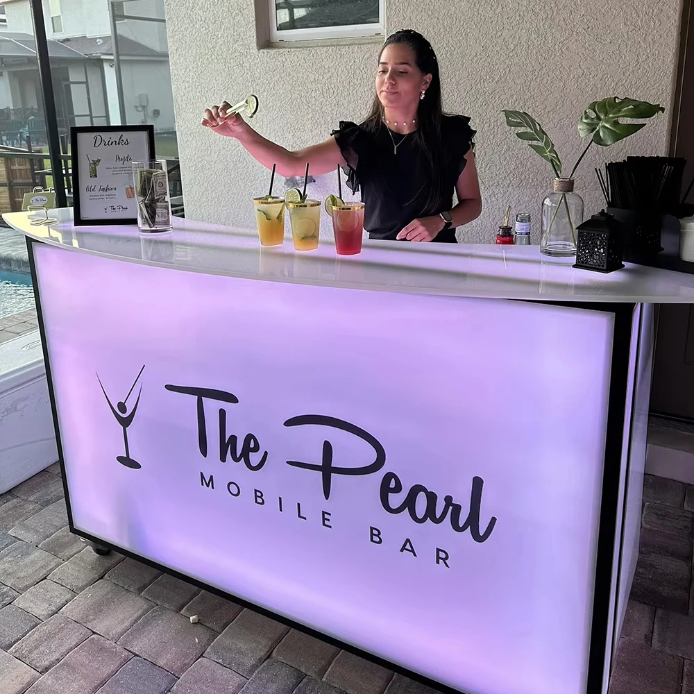 

New Design Outdoor Dance Mobile bar Table Cocktail bar Counter for Party