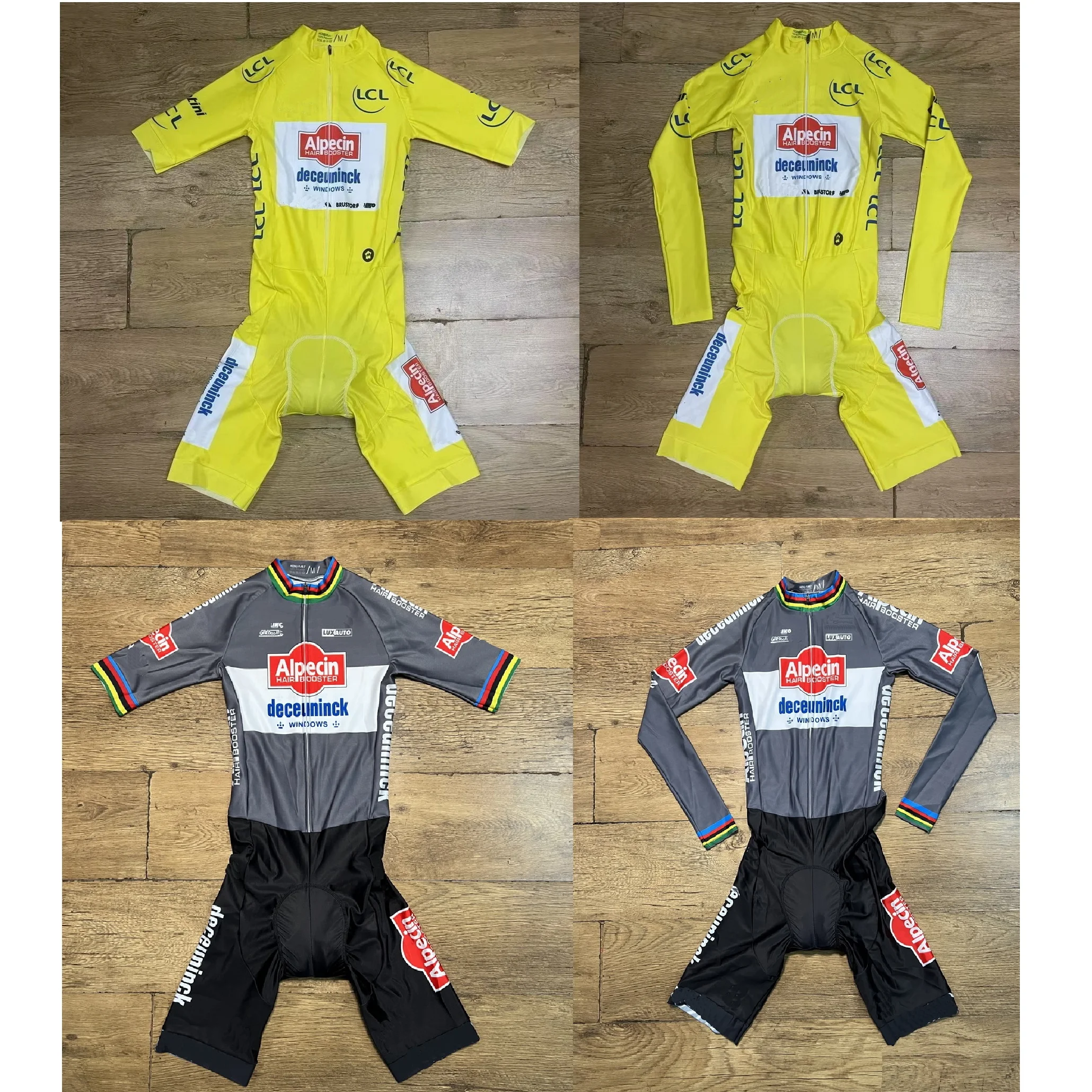 

Комбинезон LASER CUT 2025 Alpecin-Deceuninck TEAM MVDP TDF ЖЕЛТЫЙ боди КОРОТКИЙ велосипедный трикотаж Одежда для велосипеда