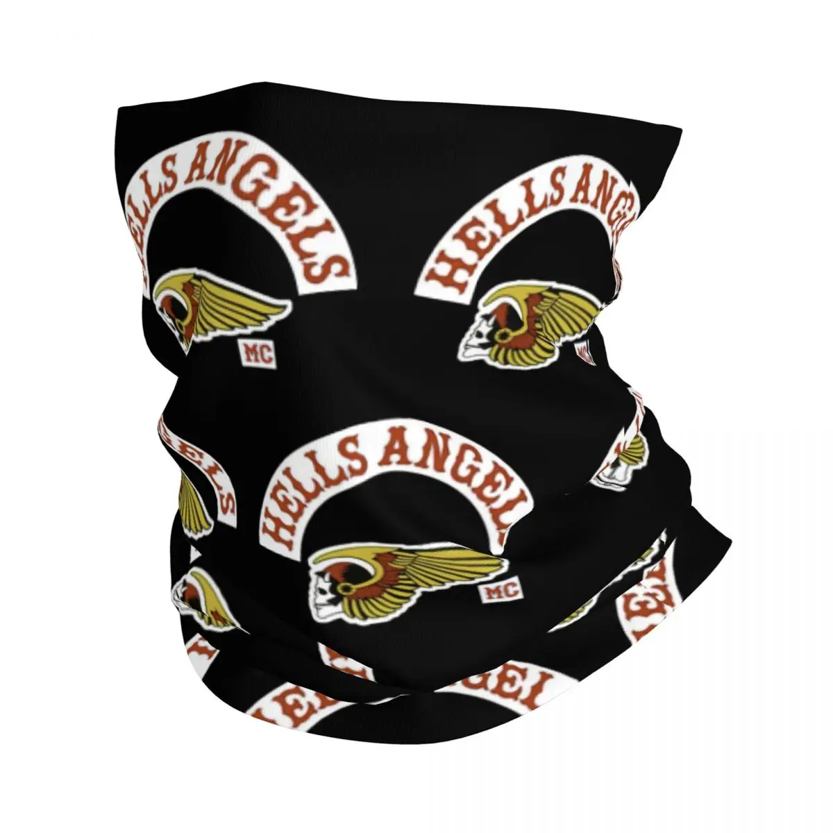 Hells Angels Logo Bandana cuello polaina motocicleta Club Brotherhood Wrap bufanda cálida pasamontañas deporte al aire libre Unisex adulto a prueba de viento