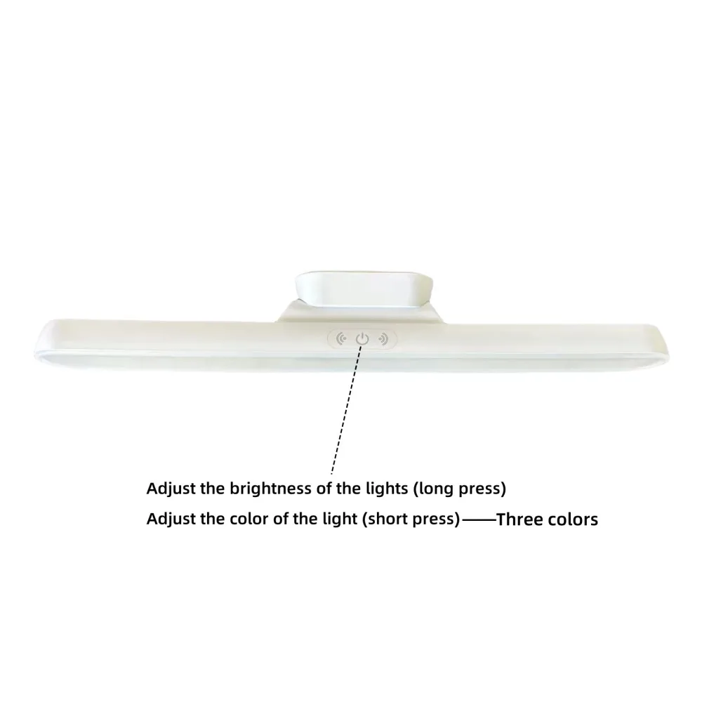 1PC LED magnetic strip night light,three colors,adjustable brightness,suitable for cabinet,bedroom headboard,dormitory light
