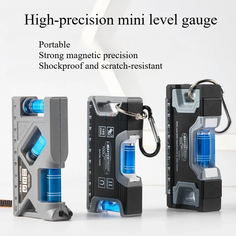 

Магнитный уровнемер, высокоточный горизонтальный вертикальный измерительный прибор, метрическая линейка, мини-транспортир, линейка для украшения дома, измерительный инструмент