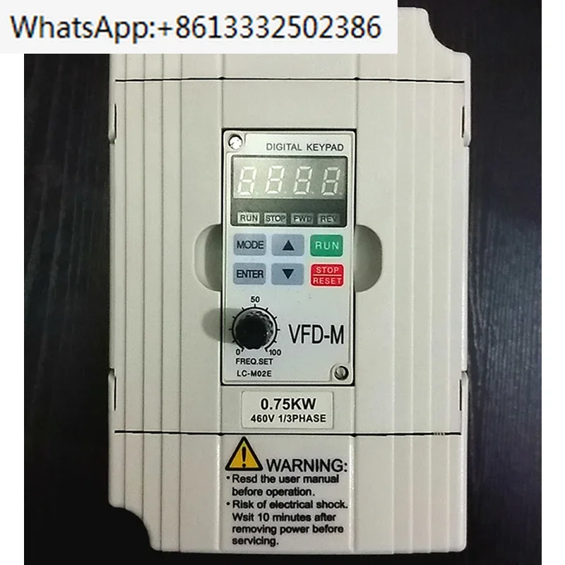 

Inverter VFD007M43B vfd015m43b vfd022m43b Three Phase 380V 0.75KW 1.5KW 2.2KW Frequency frequency converter