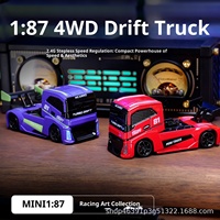 MICALOT MC081 1:87 Mini RC Car 4WD Electric Drift Truck Remote Control Vehicle Off Road Toy Gift