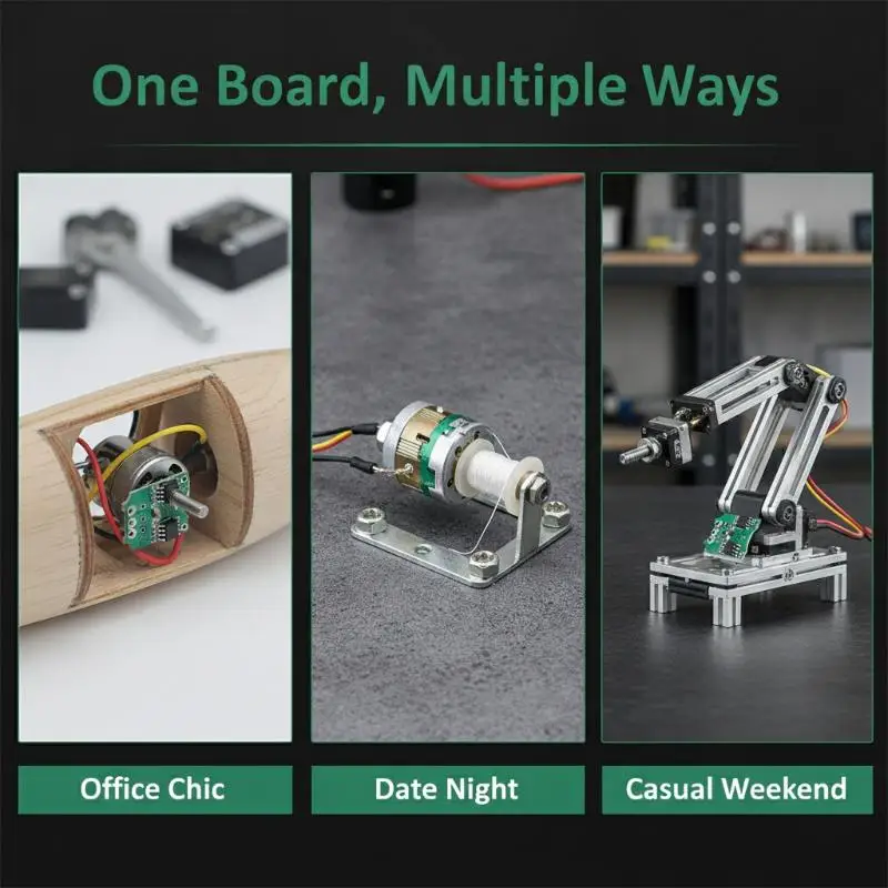 3A Brushed Motor Speed Controller Easy Install Bidirectional Micro Drive Module for Robot Part Upgrade