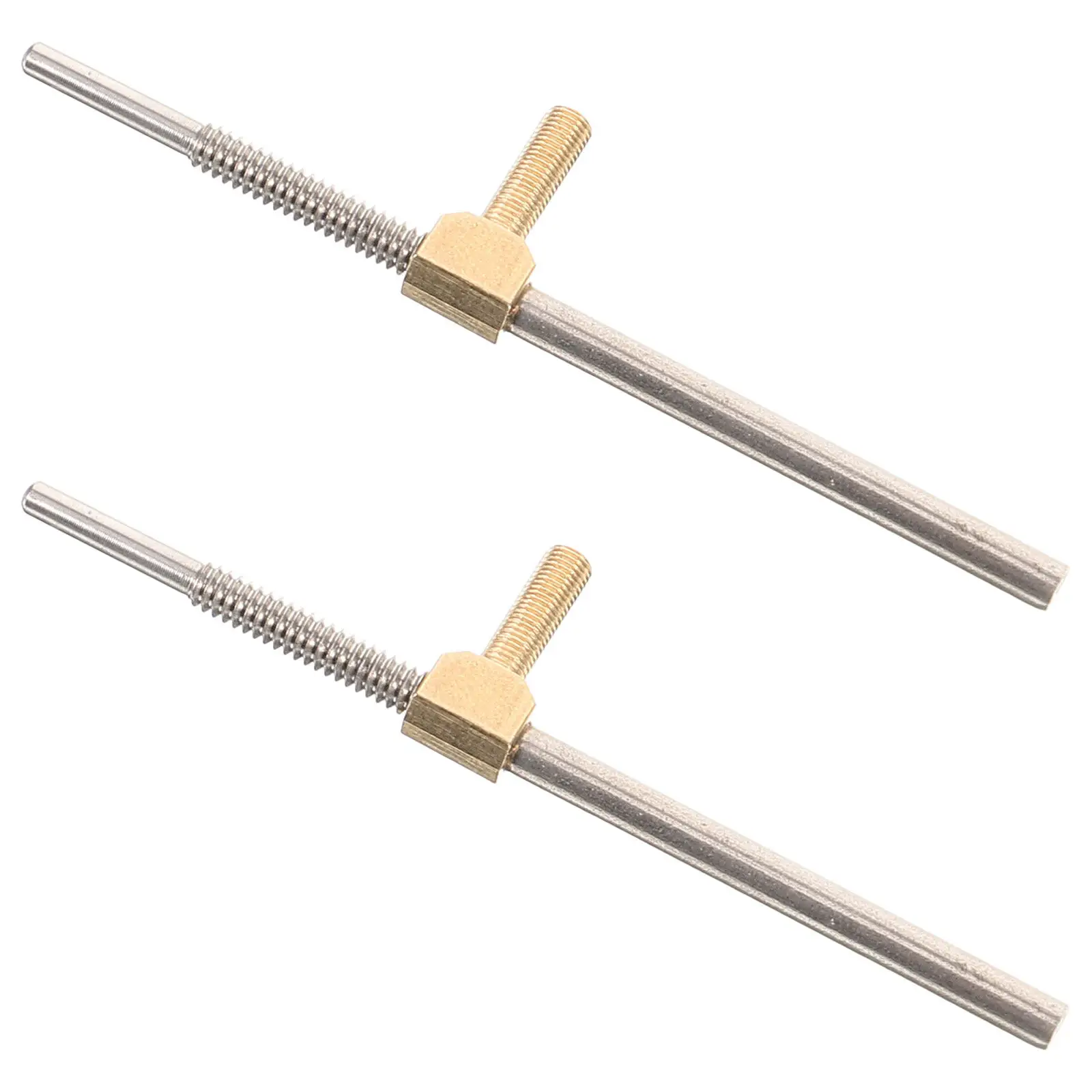 2Pcs Cello Bow Frog Screw Metal Cello Bow Tail Adjuster Replacement Part String Instrument Accessory Instrument Accessories