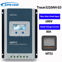 New Upgrade Tracer3210AN EPEVER 30A MPPT Solar Charge Controller 12V 24V LCD Diaplay EPEVER Regulators