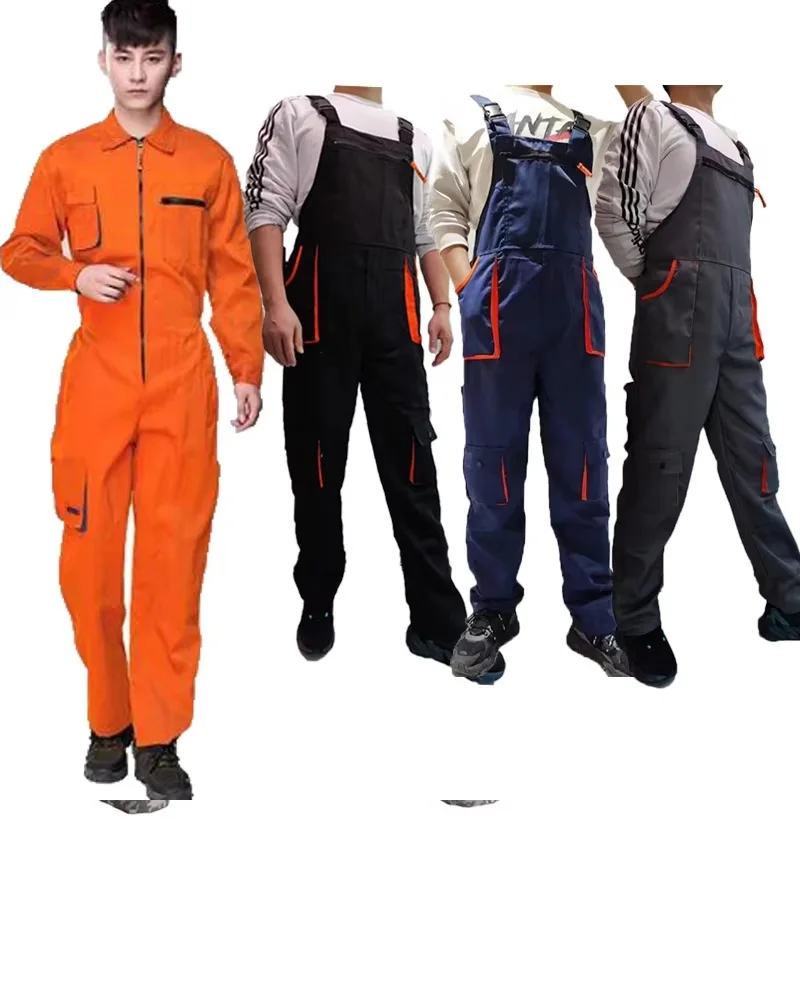 Working Jumpsuits warehouse porter Working Coveralls Welding Suit Car Repair Workshop Mechanical Worker Uniforms Work Clothes