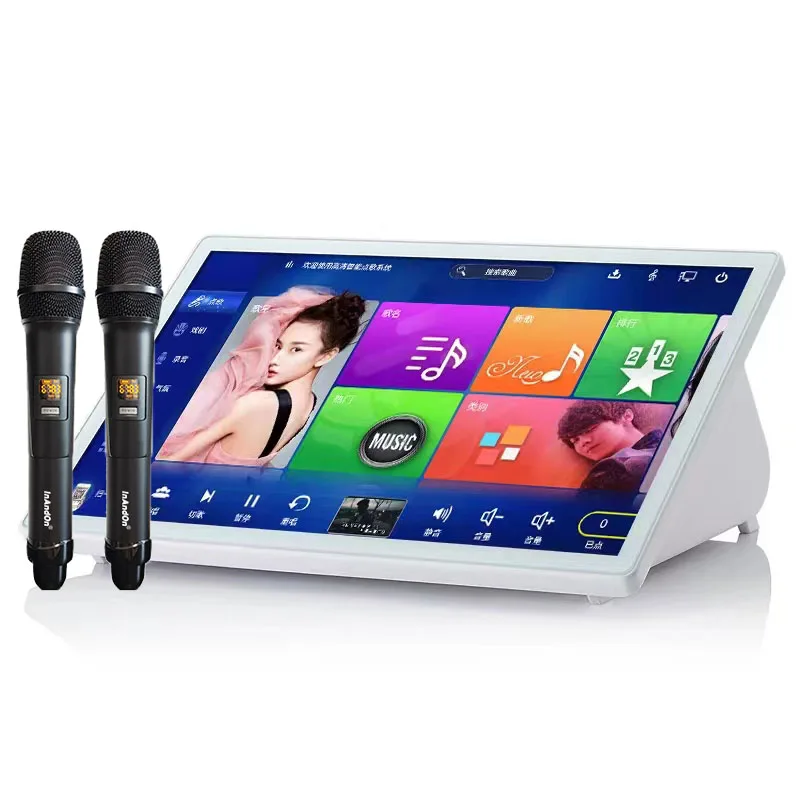 

2025 Latest Unique InAndOn Latest 15.6 5in1 3T Karaoke System Design Touch Screen Android System 5in1 Karaoke Player
