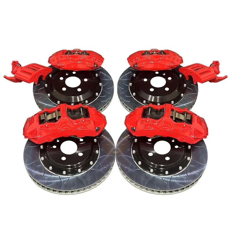 Red 6 Piston 380mm & 4 Pot 355mm Big Brake Caliper 2-Piece Rotor Disc Brake Kit for audi A5 A6 A7 A8 Nenz AMG BWM M3 M4 M5