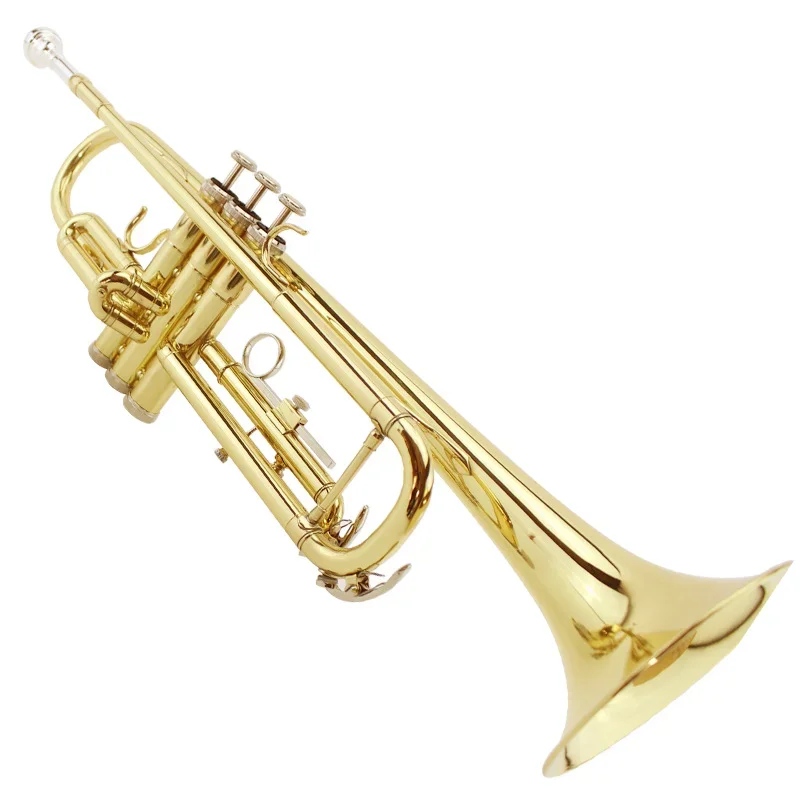 Hot Selling Brass Brass Standard B Flat Bb Trumpet Great Look & Sound With Case Trumpet Musical Instrument