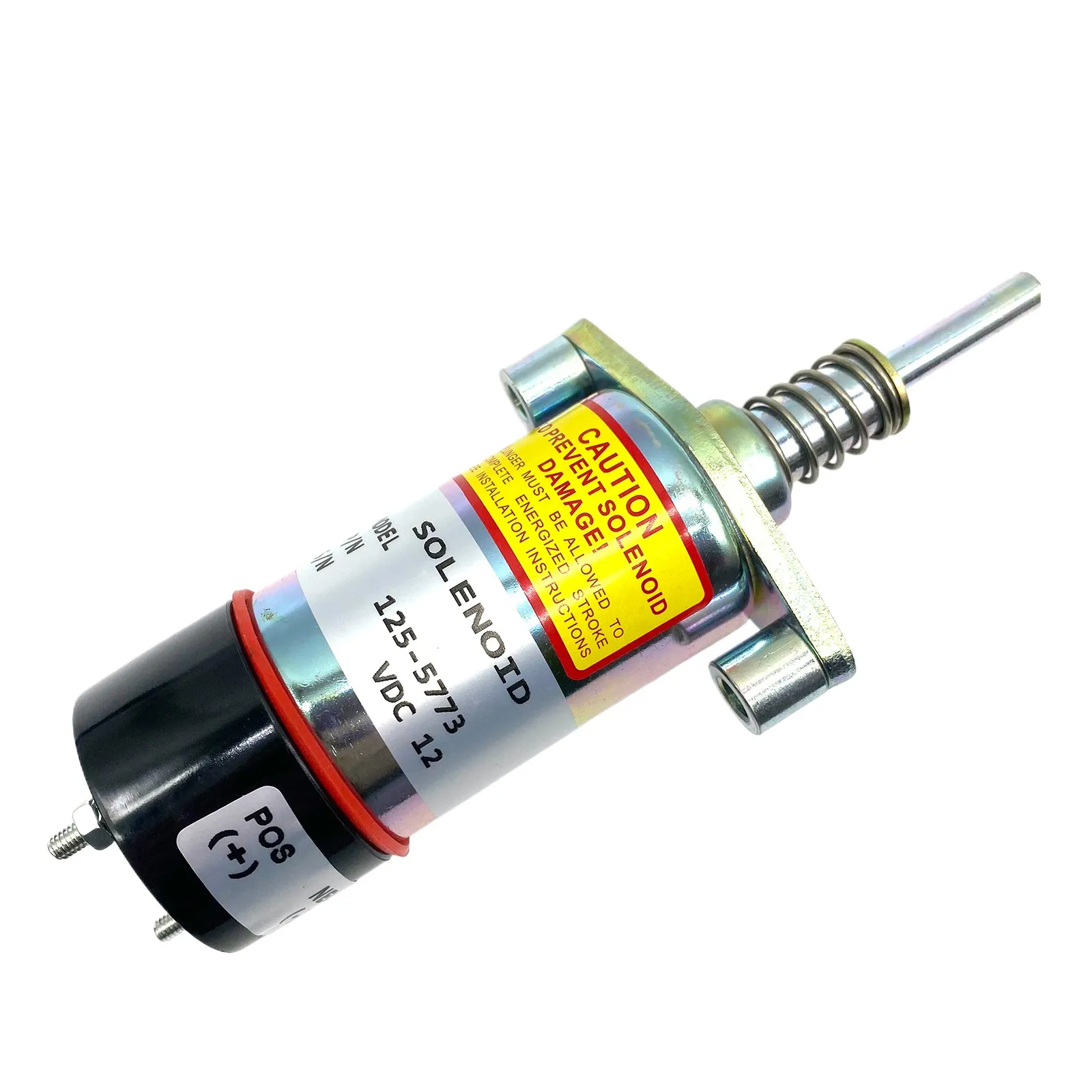 

125-5773 Fuel Shut Off Solenoid 8C-9986 1255773 SOL22103 for CAT Engine SR4 3204 3304 3304B HT400 - 2 Terminals 12VDC