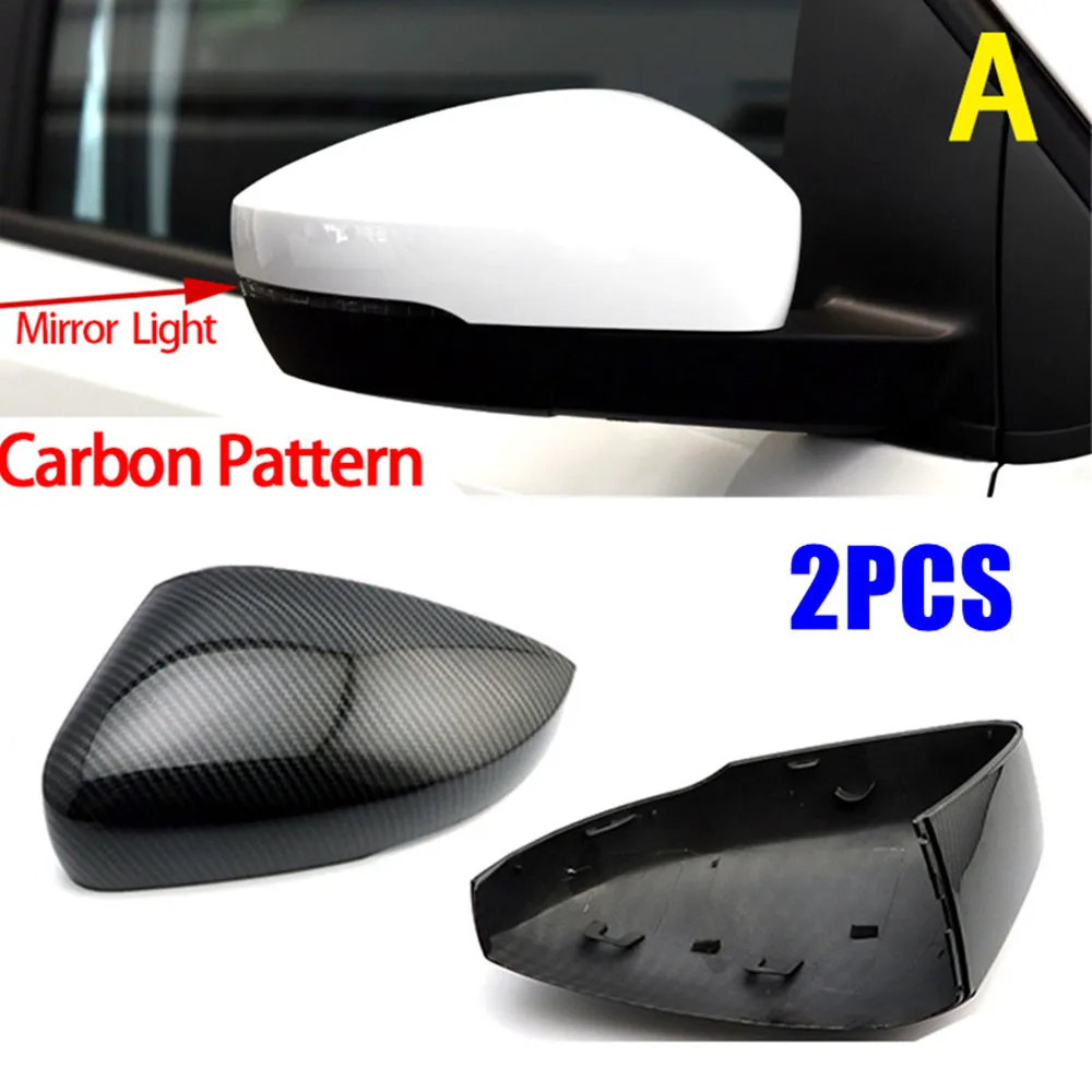 

For VW Polo Mk5 6R 6C 2009-2017 ABS Rearview Door Side Mirror Cover Wing Cap Exterior Protector Housing Shell Trim Car Replace