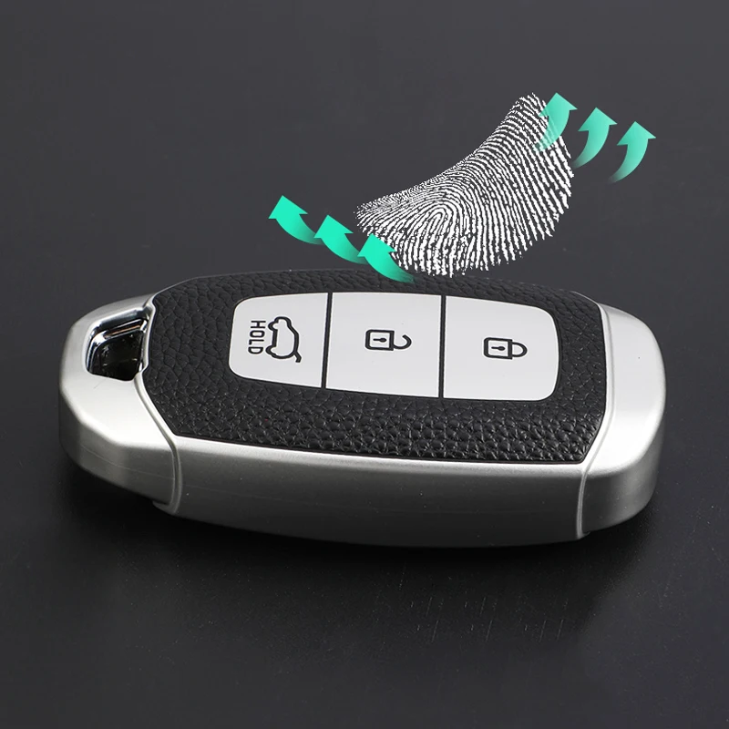 หนัง TPU กรอบกุญแจรีโมทรถยนต์คีย์ Fob สำหรับ Hyundai I30 Ix35 KONA Encino Solaris Azera Grandeur Ig Accent Santa Fe Palisade