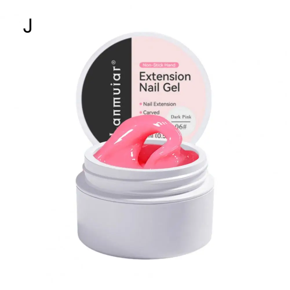 Gel d'extension d'ongles de taille compacte, gel UV pour la salle de bain, extension d'art d'ongle sans marque, fixation flexible légère, extension d'ongle saillante