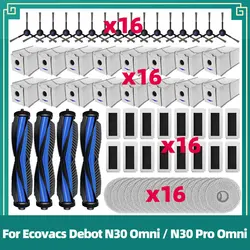 Compatible For Ecovacs Deebot N30 OMNI / N30 PRO OMNI Replacement Main Side Brush Mop Cloth Dust Bag Accessories Parts