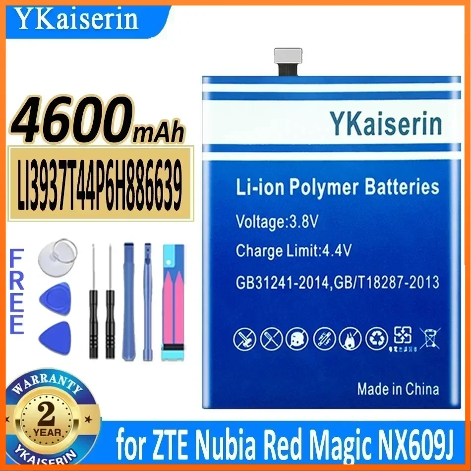 YKaiserin 4600mAh Battery LI3937T44P6H886639 for ZTE Nubia Red Magic Mars/Red Devil/NX609J Moile Phone Batterie + Track Code