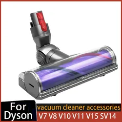 Electric Direct Dirve Vacuum Head for Dyson V7 V8 V10 V11 V15 Hardwood Floor Attachment Bristle Roller Brush Parts