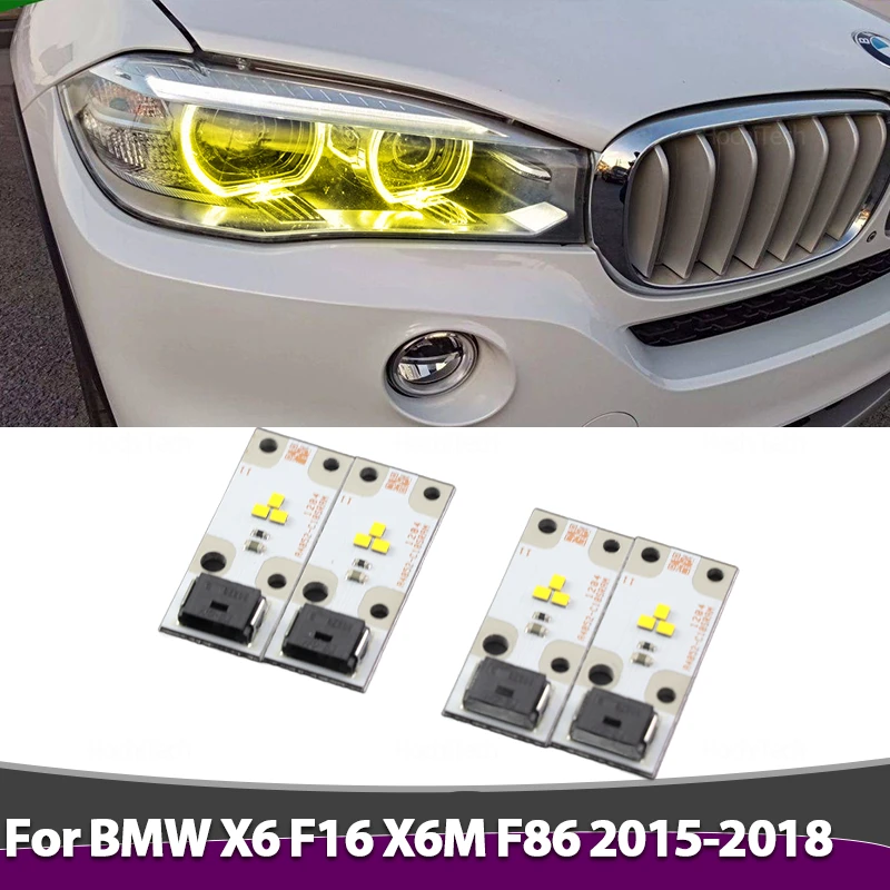 

Желтые ангельские глазки лампы ДХО 7263051 Для BMW X6 F16 X6M F86 2015-2018 фара дневного света 63117263051