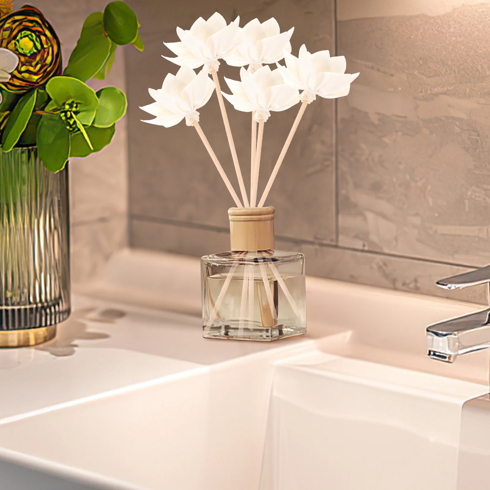 

10Pcs Essential Oil Diffuser Sticks Dried Flower Rattan Reed Simple Generous DIY Favorite Fragrance Home Office Use