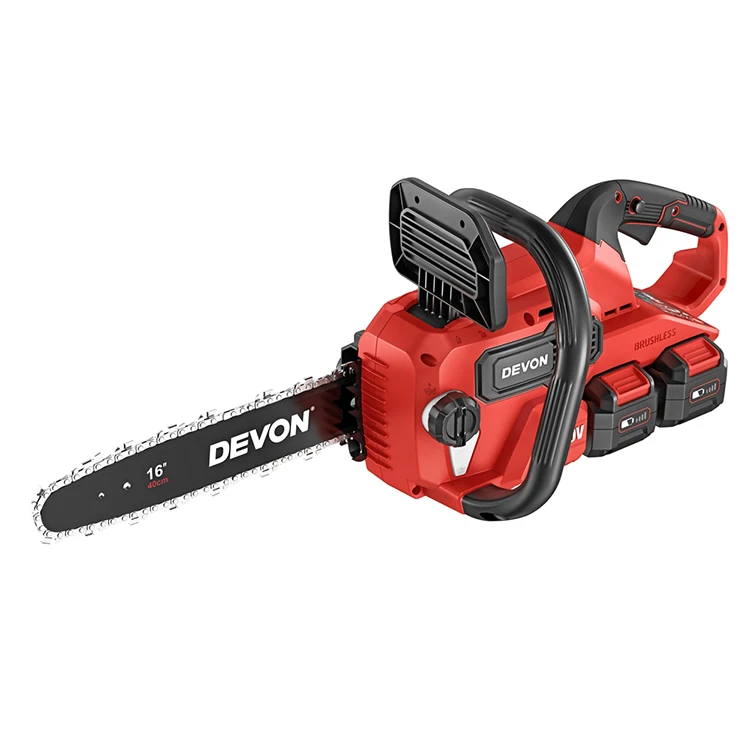 DEVON New Product Hot Selling 20v Lithium-ion Brushless Electric Chain Saw Machine