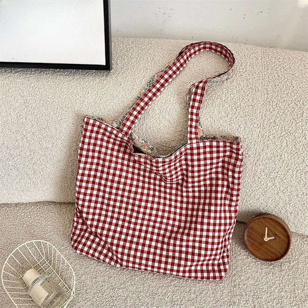 

Fashion Canvas Tote Bag for Women Vintage Style Shoulder Bag for Daily Shopper Office Worker Student