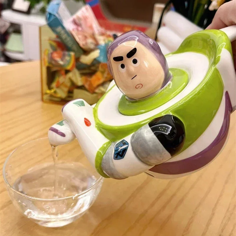 Disney Toy Story Originality Ceramics Teapot Mug Set  Anime Buzz Lightyear Creative Desktop Decorations Everyday Surprises Gifts