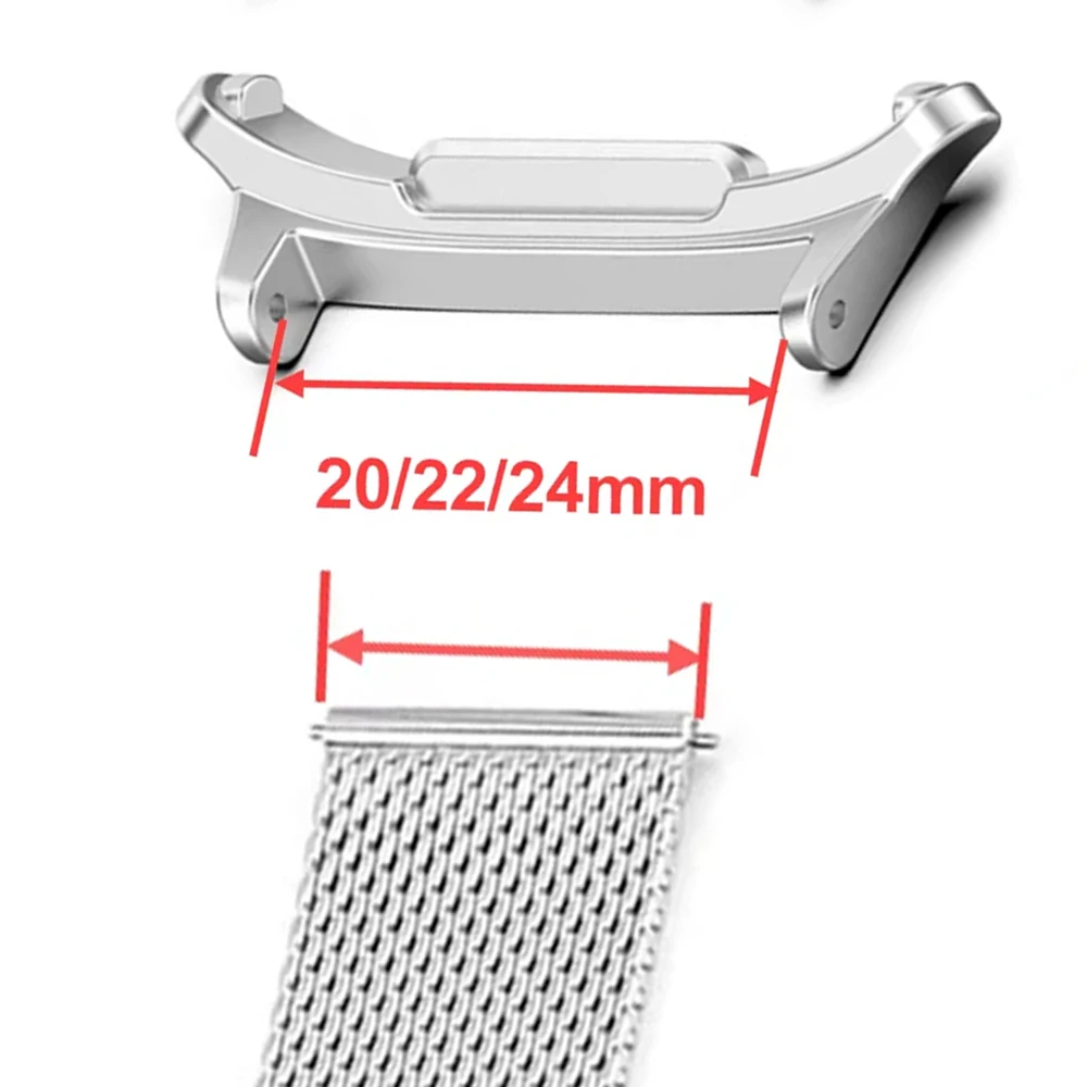 2 BH tali jam adaptor logam, konektor untuk jam tangan Samsung Galaxy Watch 7 Ultra 47mm konektor jam baja tahan karat 20mm 22mm 24mm