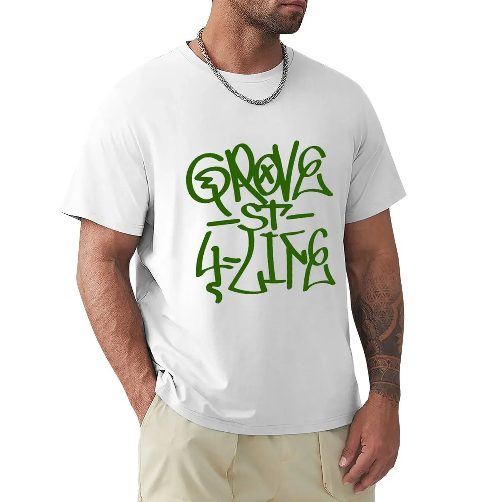 HipHop Grove Street 4 Live- GTA San andrea t-shirt vestiti estivi vestiti carini magliette oversize per uomo