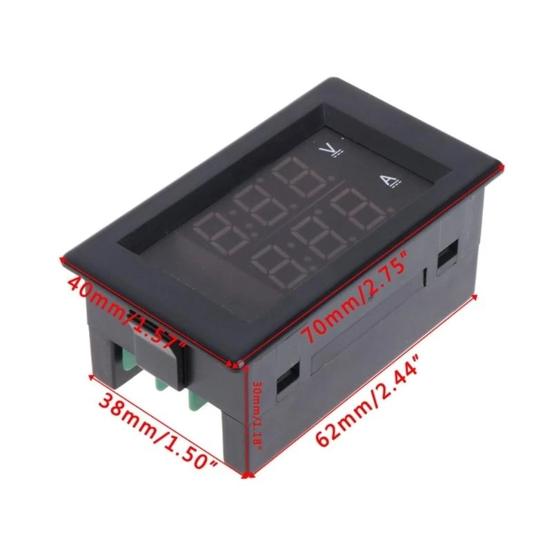 Display Ammeter Current Voltmeter Tester Digital LCD Detector