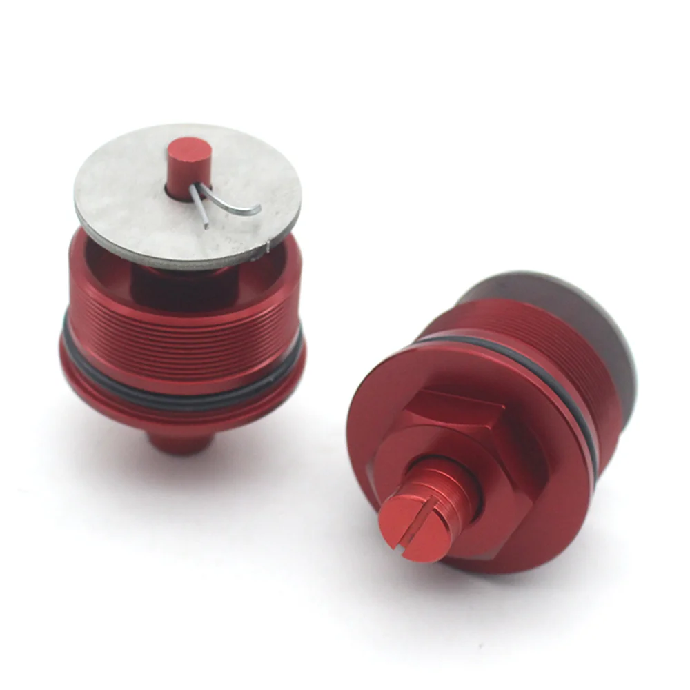 41MM Motorcycle Front Shock Absorber Screw Fork Cover Cap Preload Adjusters Bolts for Honda CB400(Red)