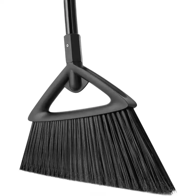 

Heavy Duty Broom, Commercial Broom with Long Handle, Rough Surface Outdoor Broom for Garages Courtyard Sidewalks Decks