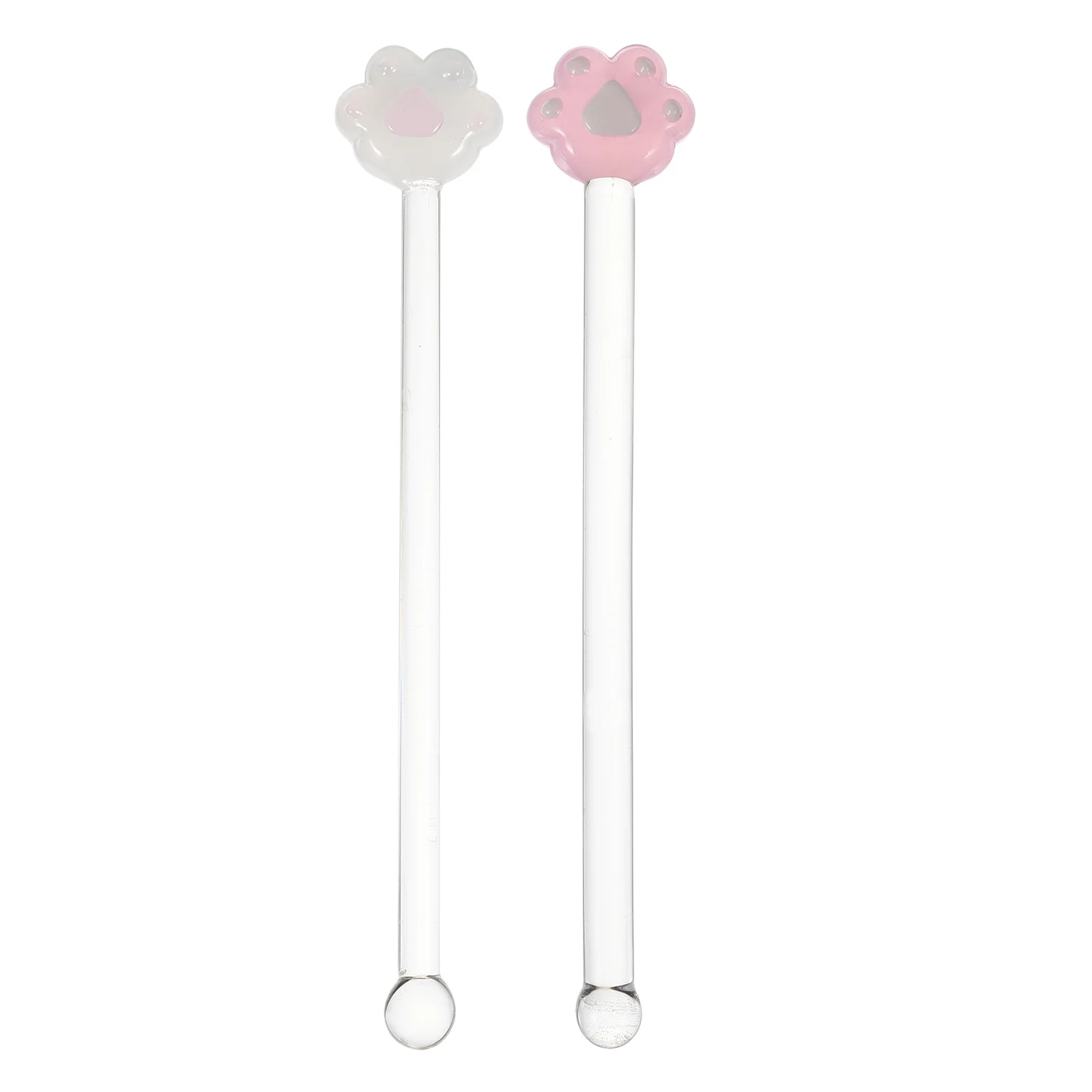 

2pcs Cat Paw Stirring Sticks Glass Swizzle Stick For Mixing Drinks Lovely Bar Tool Creative Stirrer Home Kitchen Barware