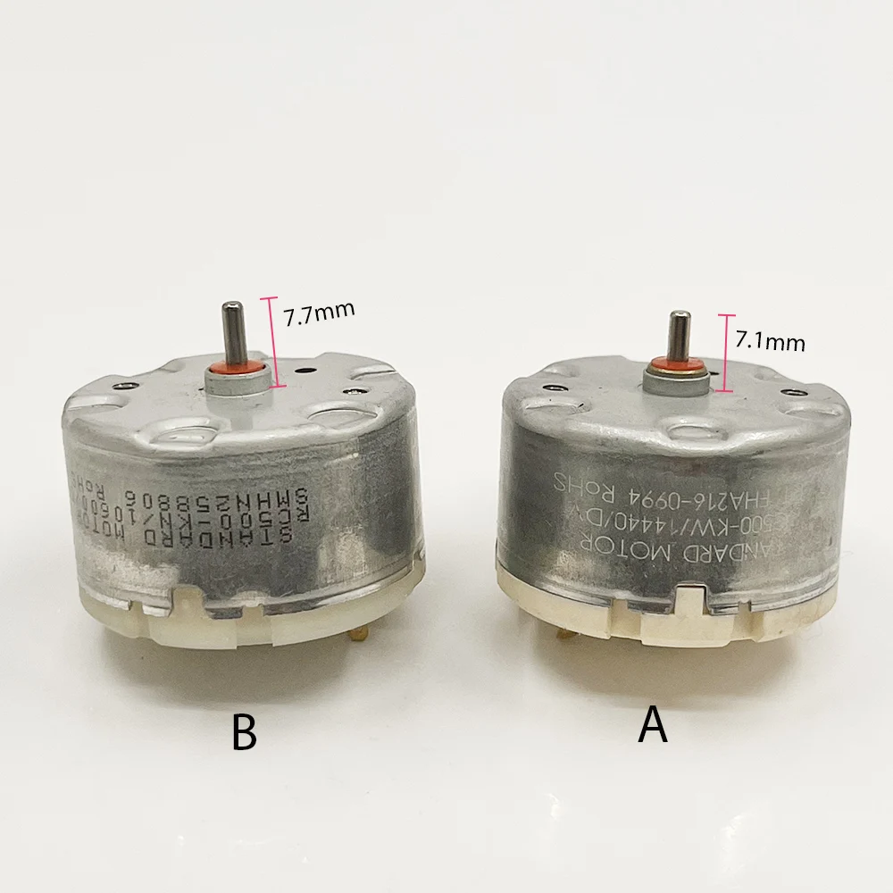 STANDARD Motor RC500-KW/14440 RC500-KN/10600/13500 Motor DC 12V 15V Round 32mm 500 Motor for Sweeping Robot Cleaner Machine