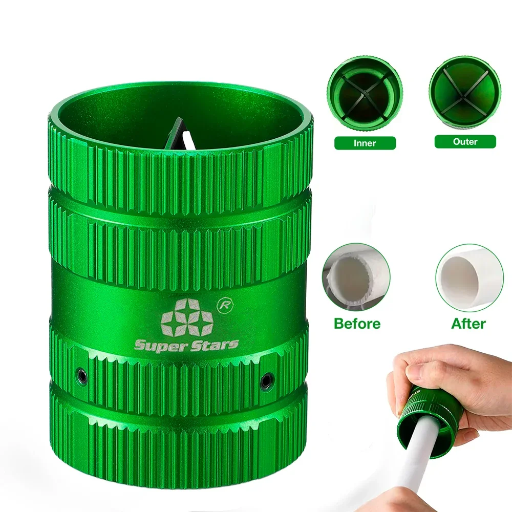 

Copper Tube/Air Conditioning Tube Burr Chamfering Die Pipe Hole Reaming Tool Deburring Knife Suitable For 1/4" To 1-5/8" Pipe