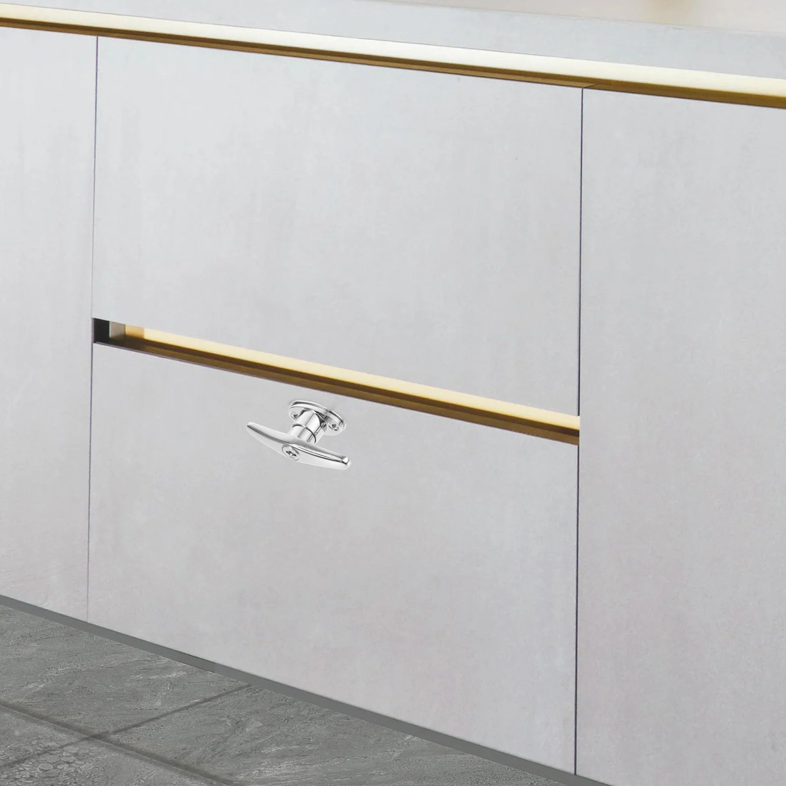 T Griff Zink-legierung Für Garage Scheune Tür Schuppen Tor Möbel Schrank Outdoor Sicherheit Lock Set Tür Griff Lock Kit