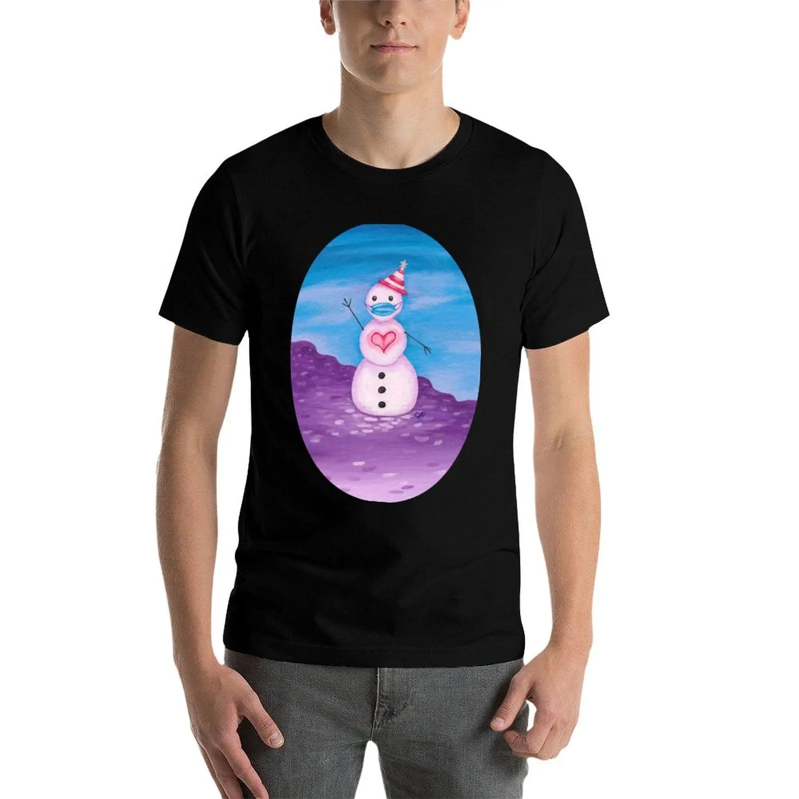 

From Snowman with Joy T-Shirt man t shirt cotton t shirt man luxury T-Shirt