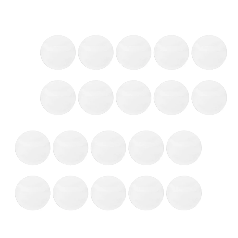 20 pçs caso de crachá botão capa protetor para emblemas cobre titular com pino lembrança transparente redondo