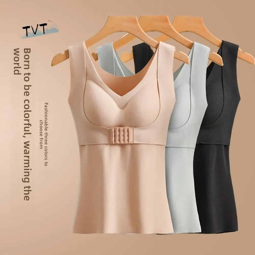 

Slimming Thermal Shapewear Camisole Velvet Fleece with Padded Cups Thermal Underwear Belly Contracting Tummy Control