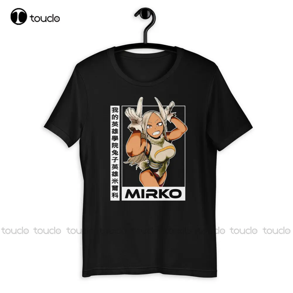 Camiseta Unisex de algodón transpirable, camisa de cumpleaños de héroe Conejo, Mirko, Rumi, Usagiyama, Miruko, Bnha, Mha, My Hero, Xs-5Xl